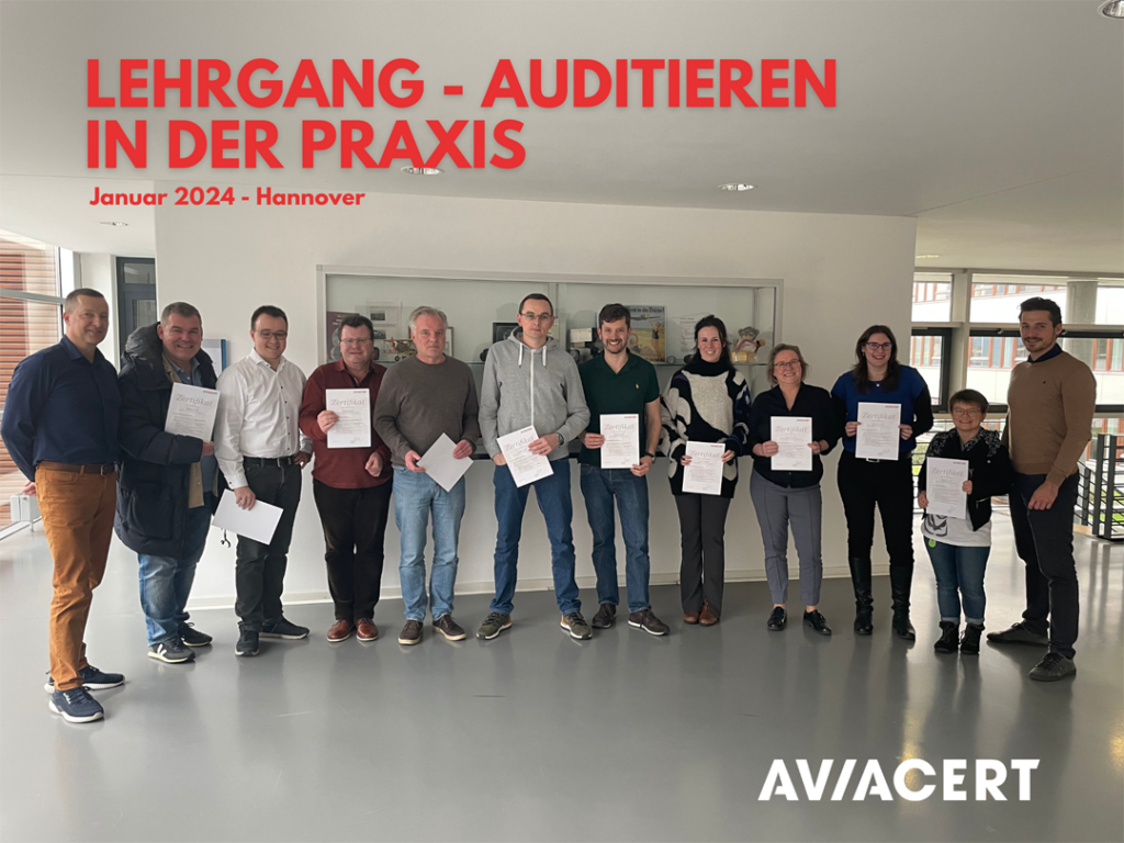 AviaCert course Auditing in practice